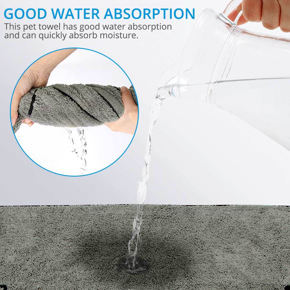 Elevate Your Dog's Bath Time with the Super Absorbent Large Puppy Pet Dog Bathrobe Bath Towel