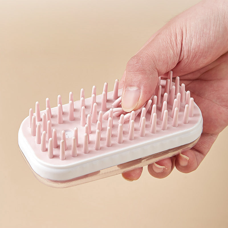 Silicone Pet Bath Massage Brush For Dogs And Cats