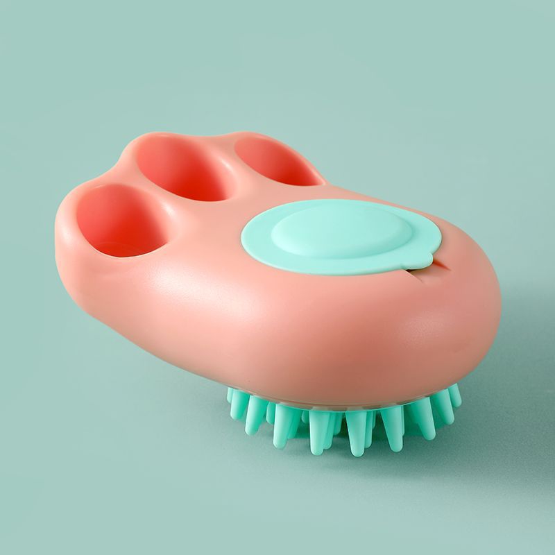 Cat And Dog Bath Massage Brush With Claw Design