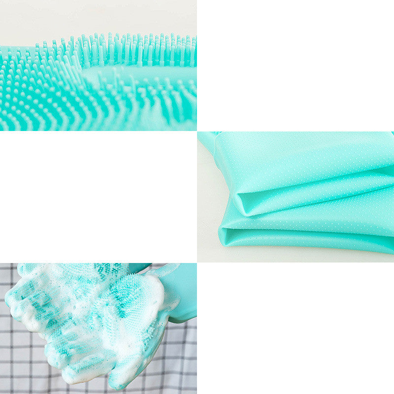 Silicone Dog And Cat Grooming Brush Glove For Bath Massage