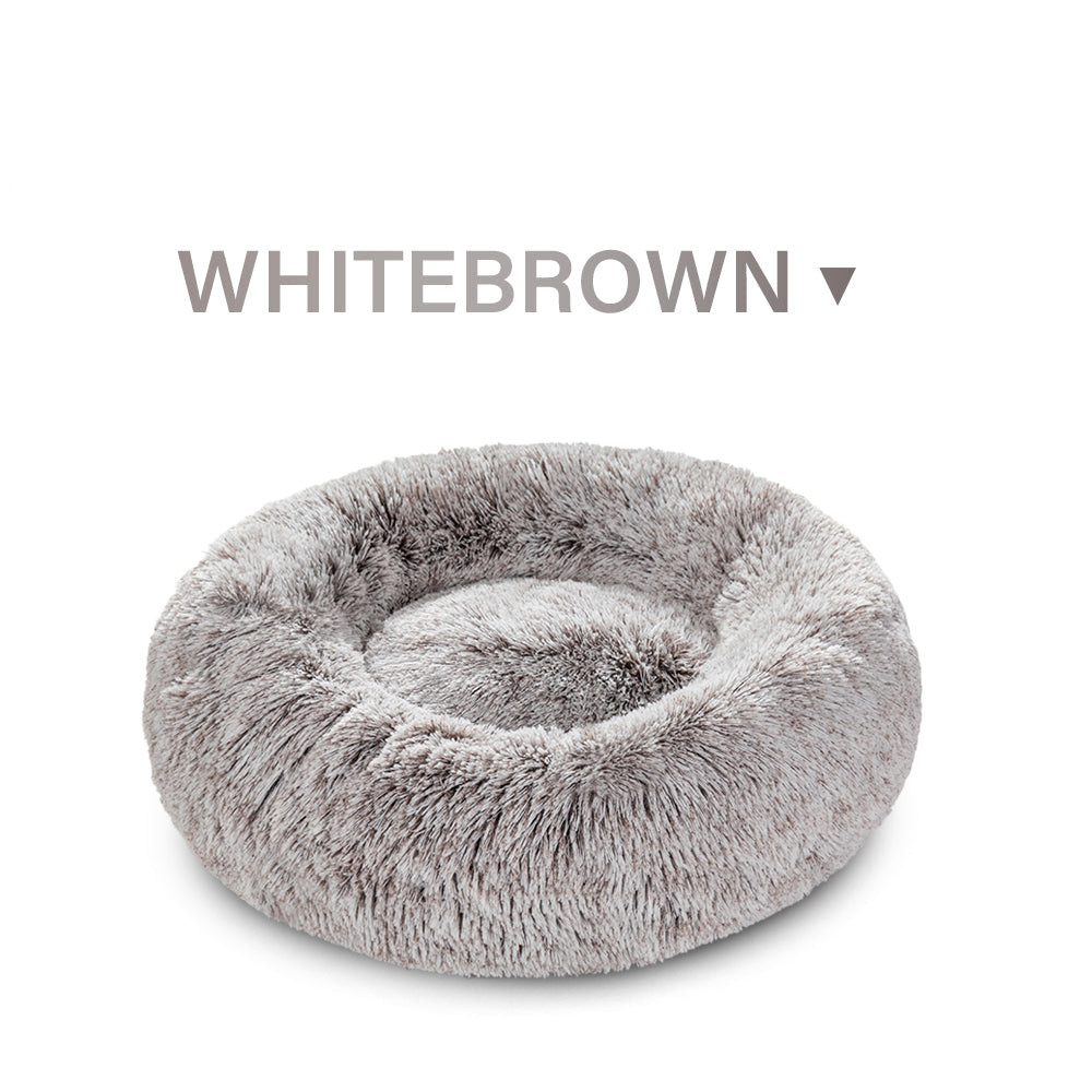 Indoor Doughnut-Shaped Washable Pet Bed For Cats And Dogs
