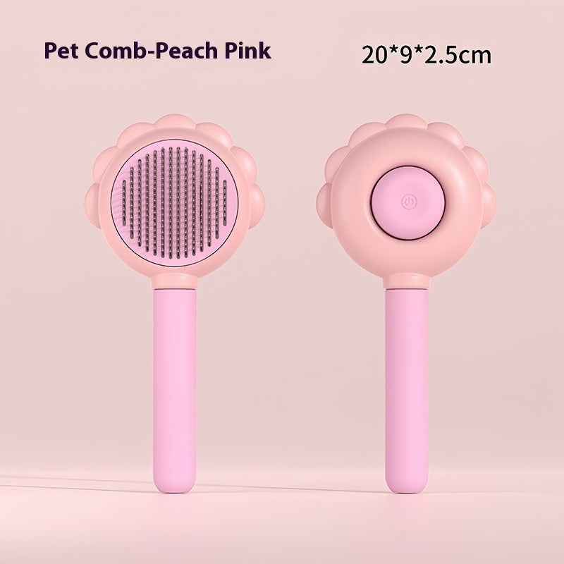 2-in-1 Self-Cleaning Dog Brush And Hair Remover Comb