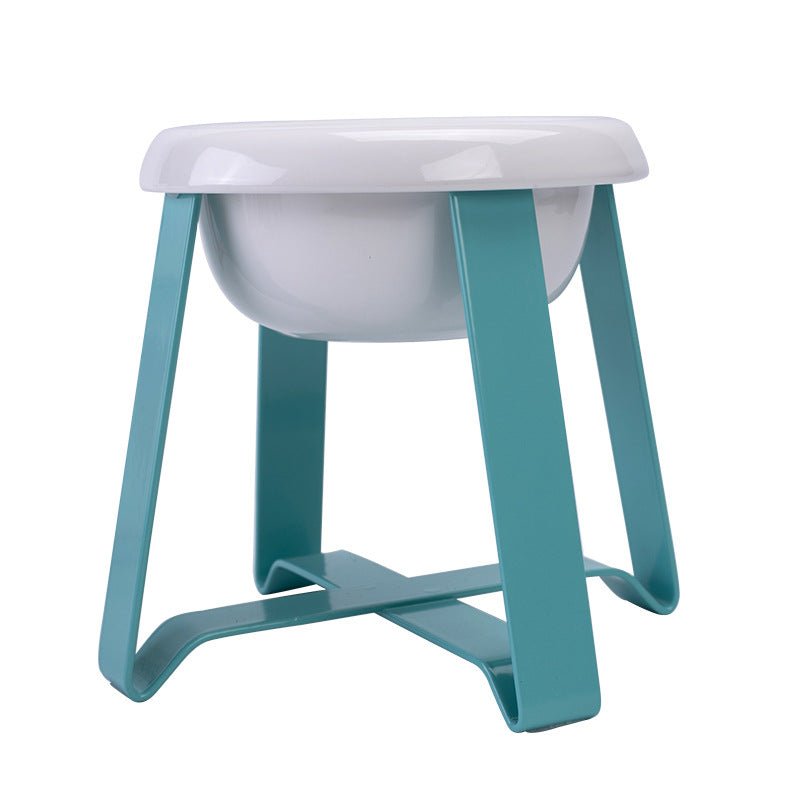 Creative 2-in-1 Cat Feeding Bowl With Iron Stand Anti-Slip