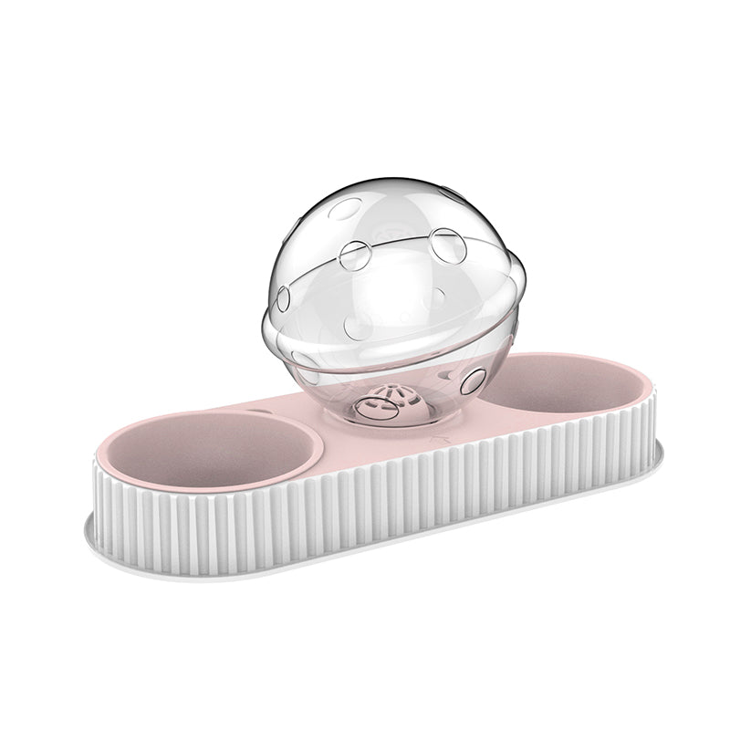Automatic Plastic Pet Water And Food Feeder Bowl For Dogs Cats