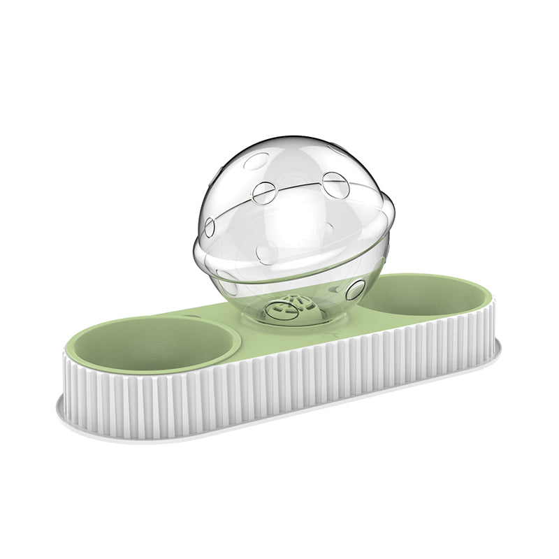 Automatic Plastic Pet Water And Food Feeder Bowl For Dogs Cats