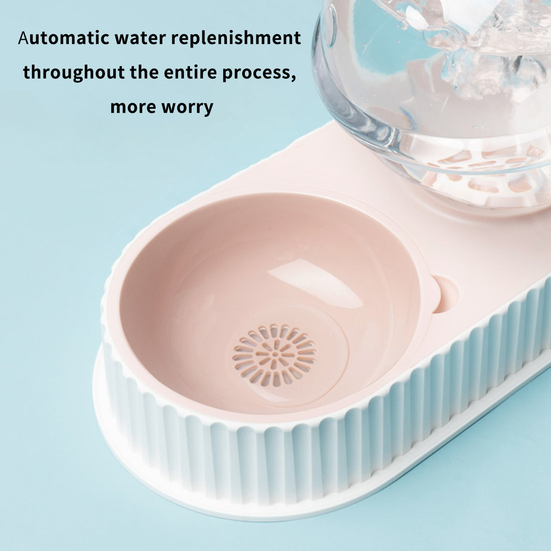 Automatic Plastic Pet Water And Food Feeder Bowl For Dogs Cats