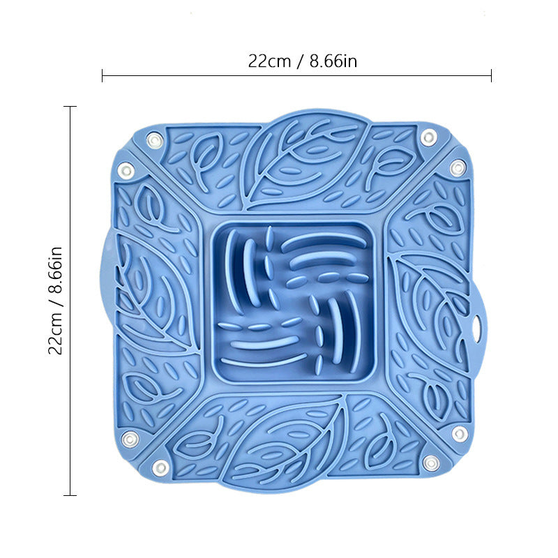 Foldable Silicone Slow Feeder Mat For Pets