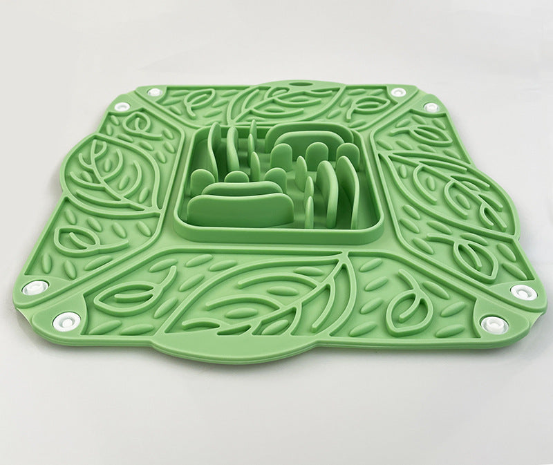 Foldable Silicone Slow Feeder Mat For Pets