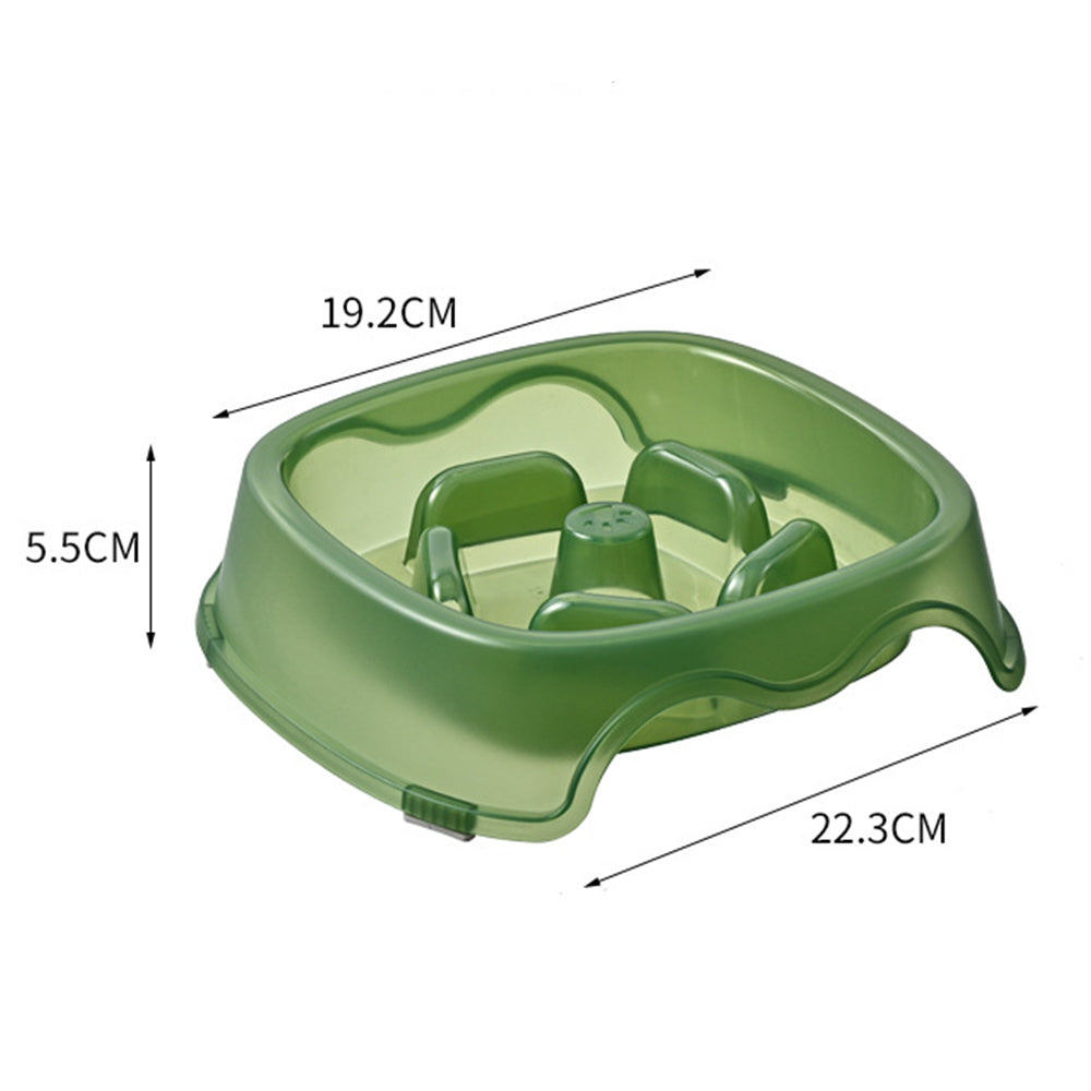 Slow Feed Anti-Choking Dog Water And Food Bowl Plastic