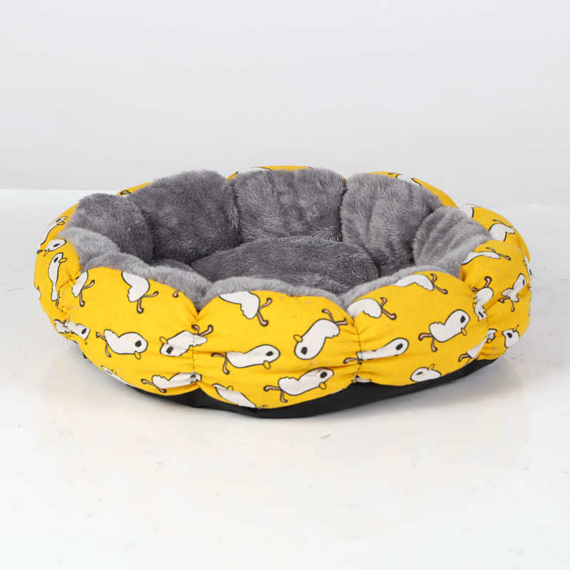 Calming Donut Cat Dog Bed Fluffy Round Pet Bed