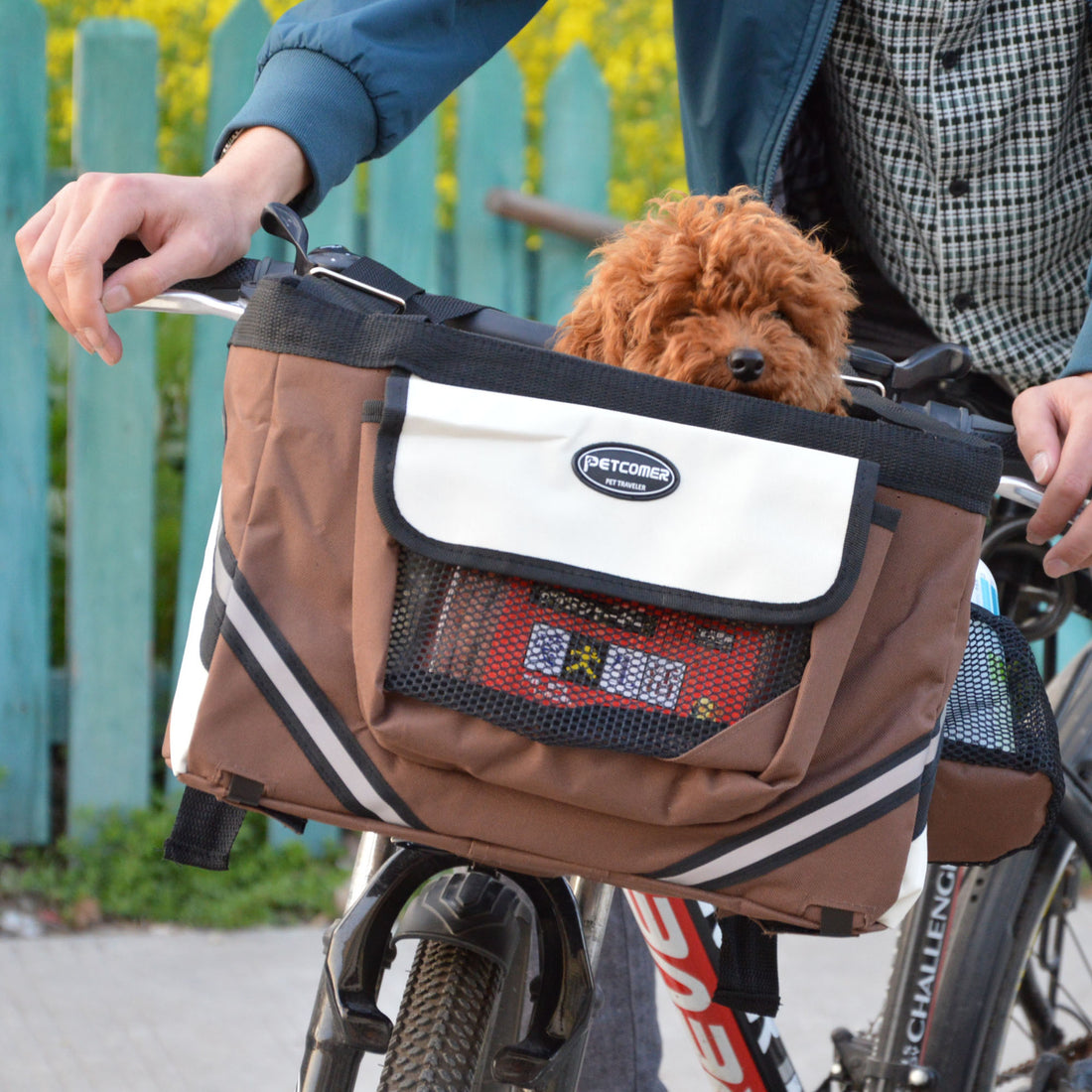 Removable Pet Bicycle Carrier Basket For Cats And Dogs