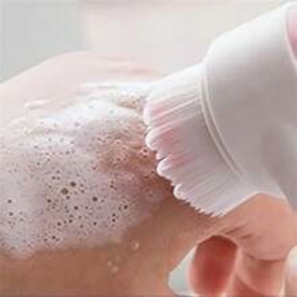 Easy Clean Nylon Pet Paw Brush For Gentle Grooming And Massage