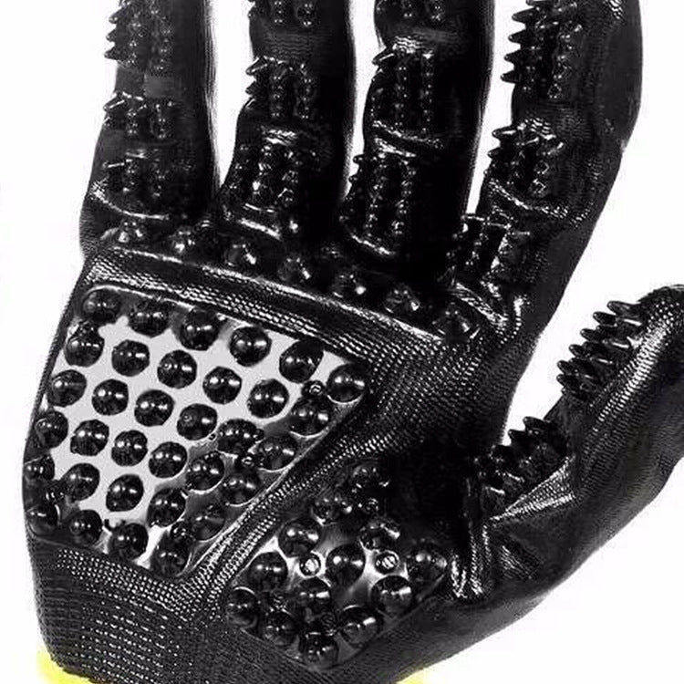 Soft Rubber Pet Grooming Glove Hair Remover For Cats Dogs Horses