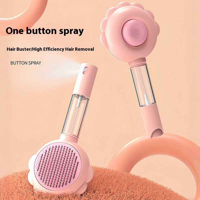 2-in-1 Self-Cleaning Dog Brush And Hair Remover Comb