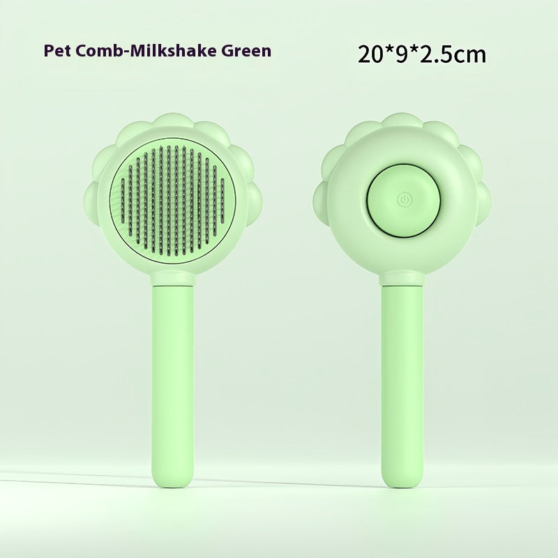 2-in-1 Self-Cleaning Dog Brush And Hair Remover Comb