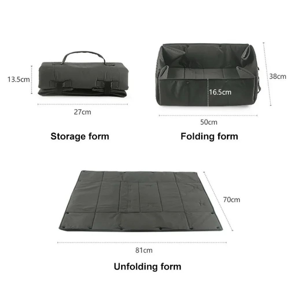 3-in-1 Portable Dog Travel Bed Carrier With Collapsible Mat