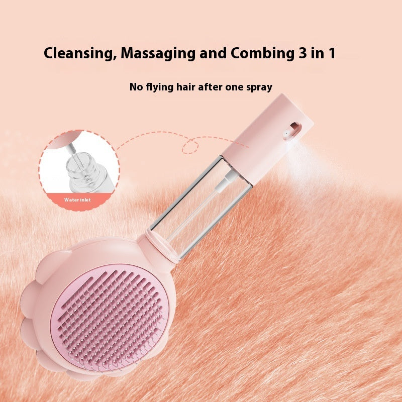 2-in-1 Self-Cleaning Dog Brush And Hair Remover Comb