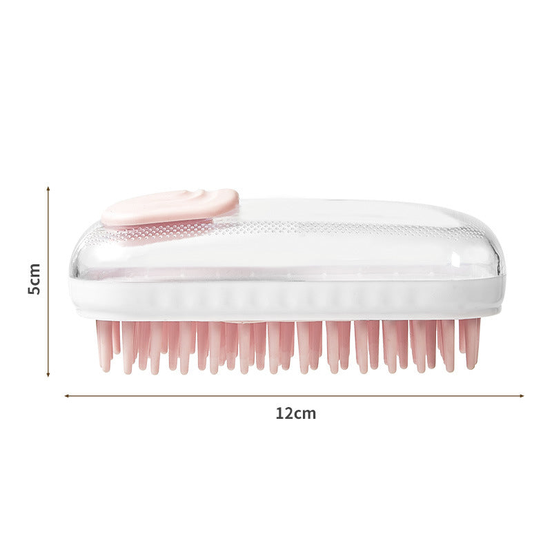 Silicone Pet Bath Massage Brush For Dogs And Cats