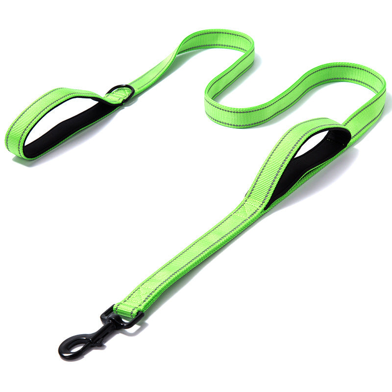 Pet Double Thickened Reflective Nylon Dog Leash