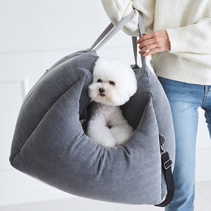 Waterproof Portable Dog Car Seat Carrier Mesh Bag For Travel