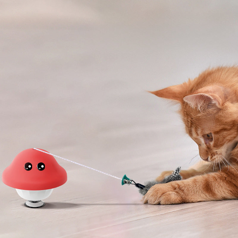 Retractable Cat Wand Toy With Suction Cup For Exercise