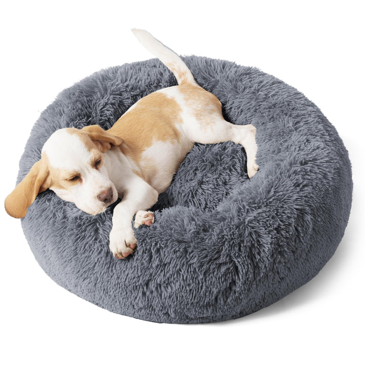Indoor Doughnut-Shaped Washable Pet Bed For Cats And Dogs