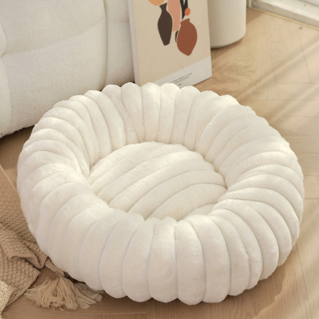High-Weight Plush Pet Nest Warm Bed For Cats Dogs Rabbits