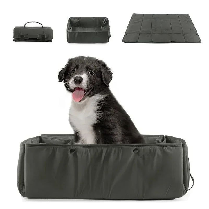 3-in-1 Portable Dog Travel Bed Carrier With Collapsible Mat