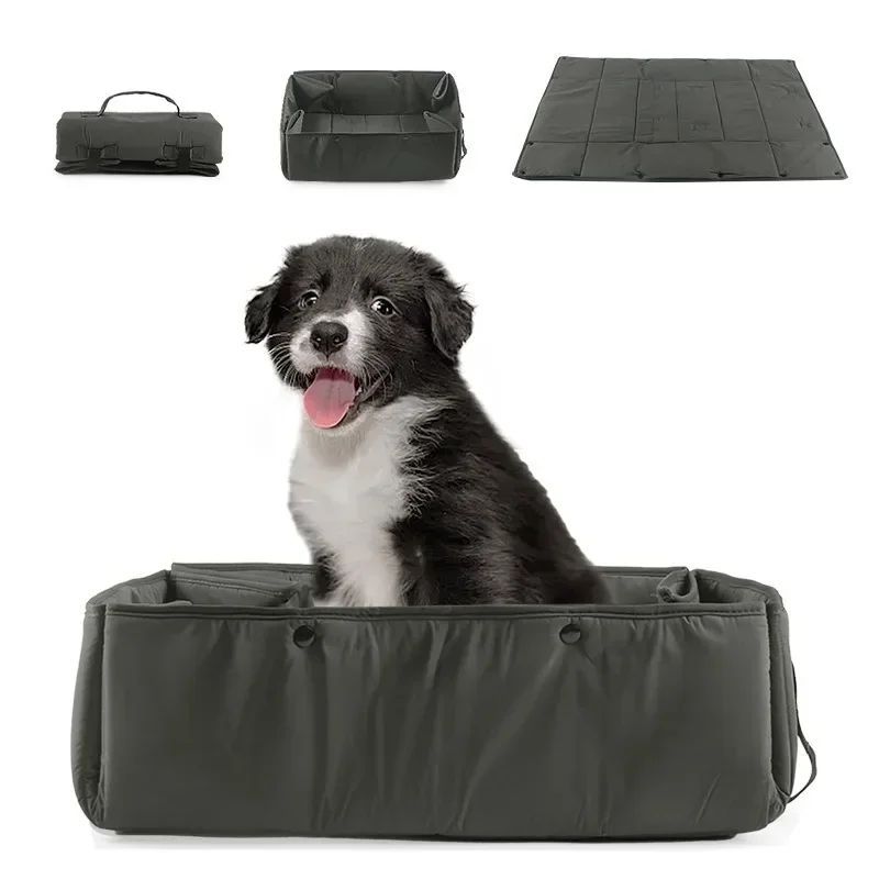 3-in-1 Portable Dog Travel Bed Carrier With Collapsible Mat