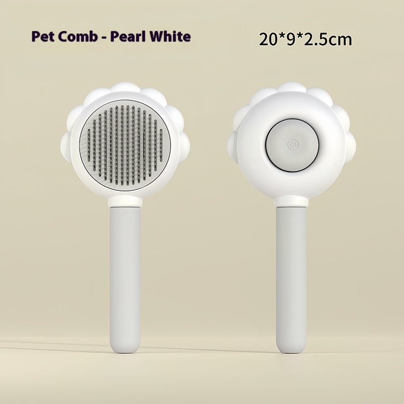 2-in-1 Self-Cleaning Dog Brush And Hair Remover Comb