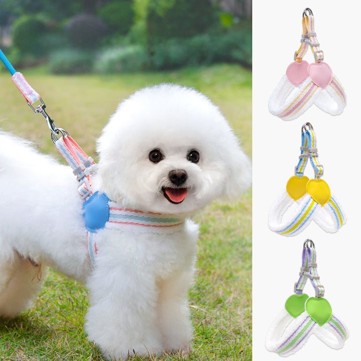 Breathable Summer Dog Harness Vest With Leash Small Medium