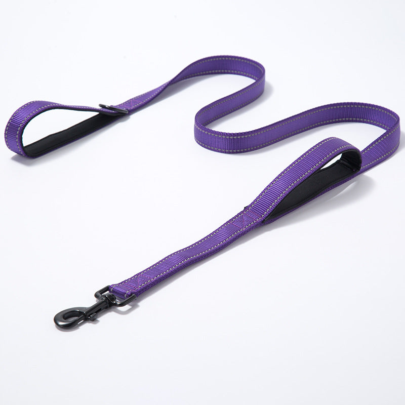 Pet Double Thickened Reflective Nylon Dog Leash