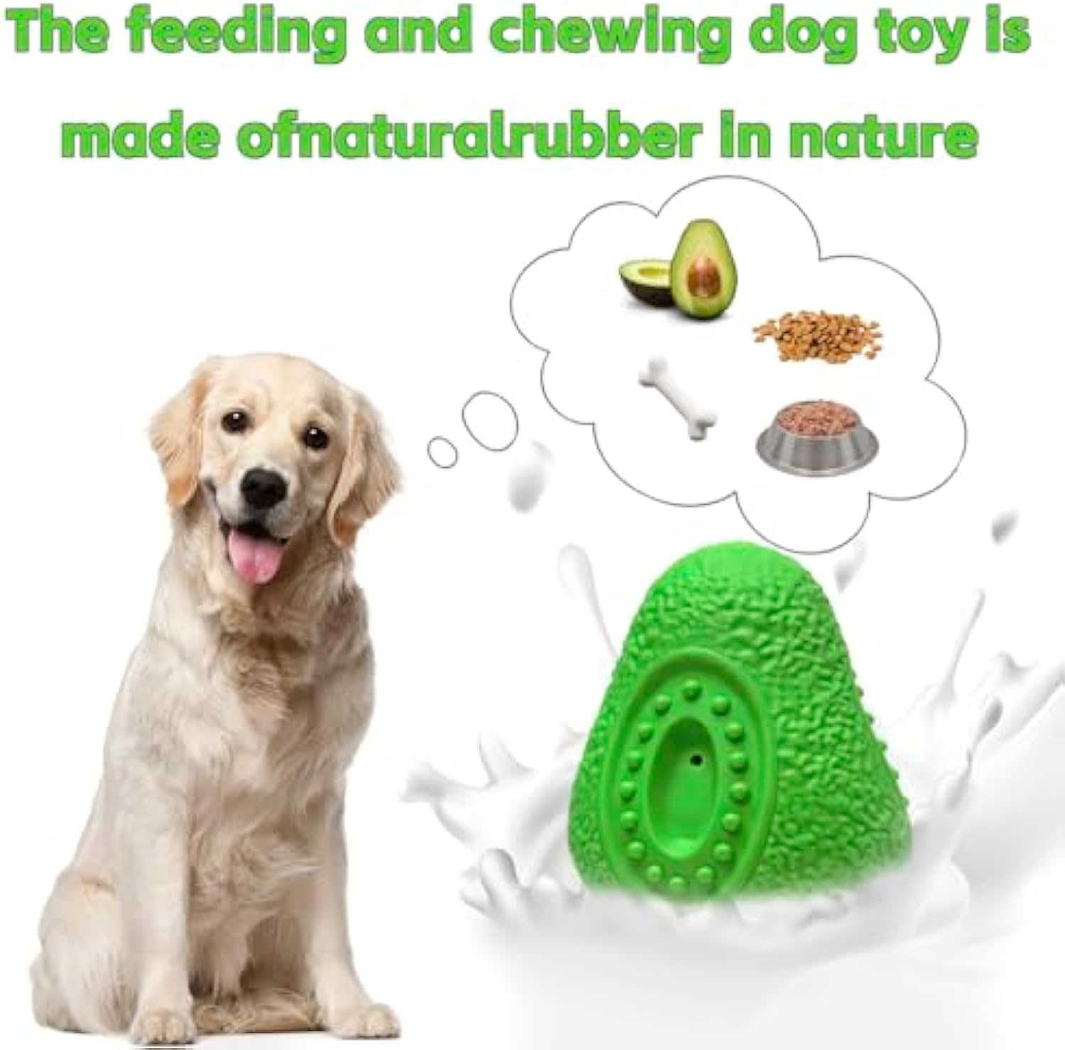 Indestructible Rubber Dog Chew Toy For All Breeds