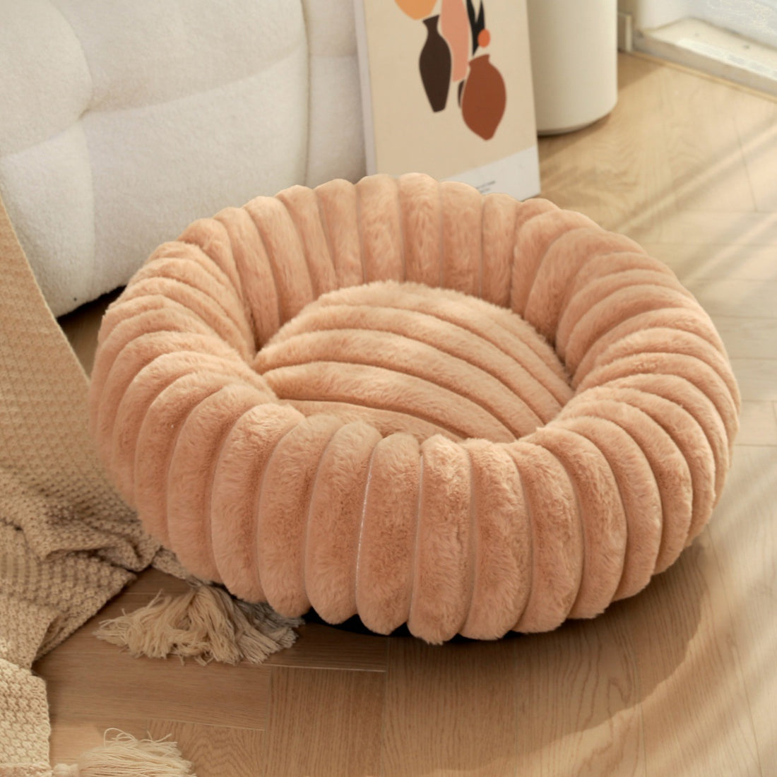 High-Weight Plush Pet Nest Warm Bed For Cats Dogs Rabbits