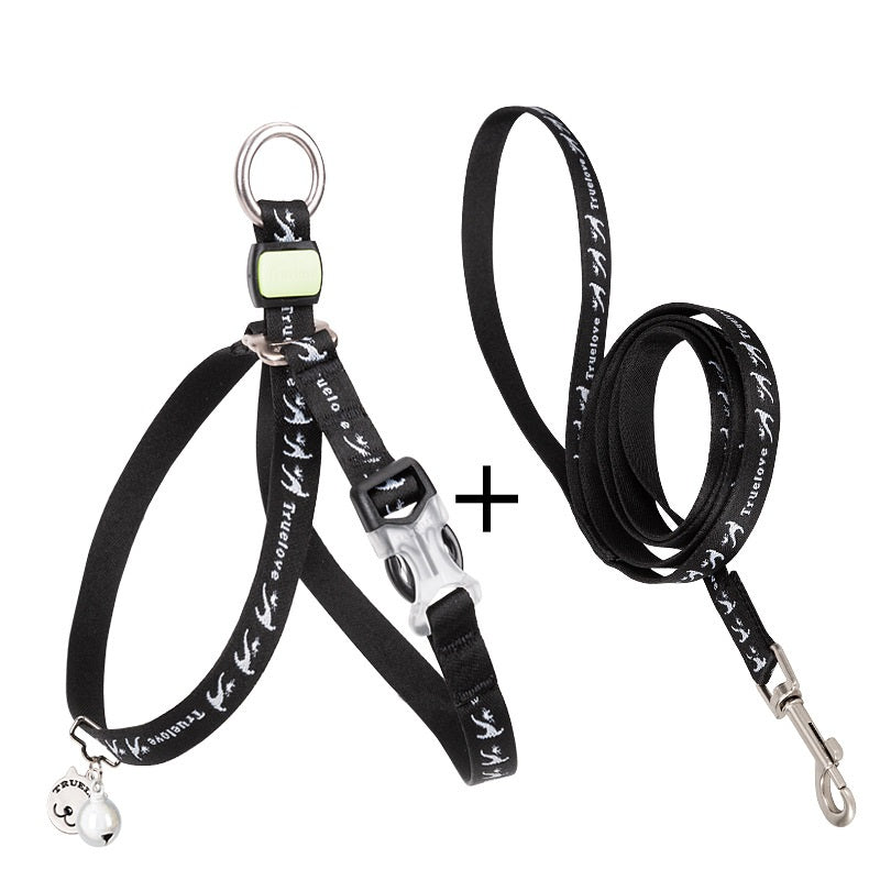 Cat And Small Dog Harness Vest With Bell And Leash
