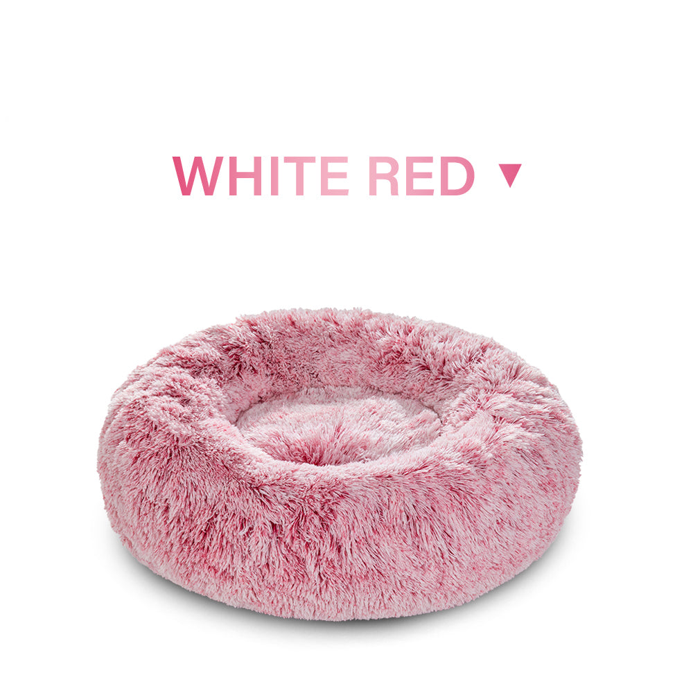 Indoor Doughnut-Shaped Washable Pet Bed For Cats And Dogs