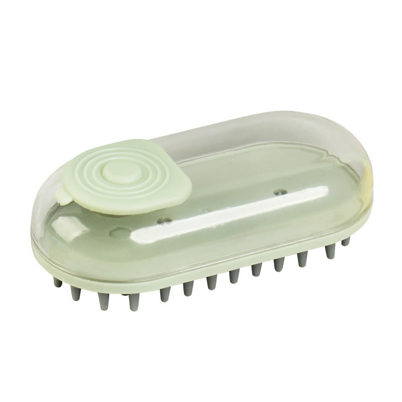 Dog Bath Massage Brush With Plum Point Hair Removal