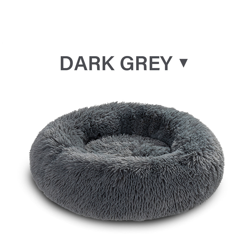 Indoor Doughnut-Shaped Washable Pet Bed For Cats And Dogs