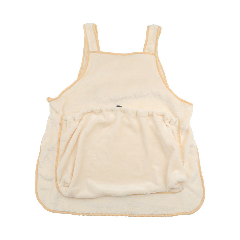 Plush Pet Carrier Apron Bag For Small Cats And Dogs