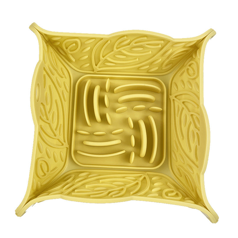 Foldable Silicone Slow Feeder Mat For Pets