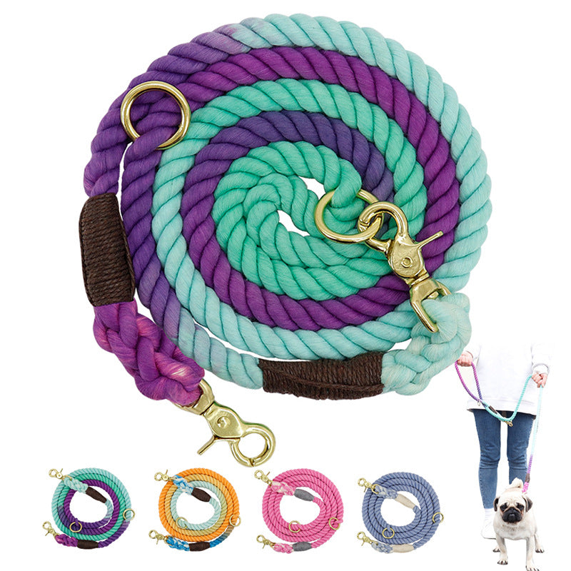 Multi-Color Cotton Dog Leash For Pets