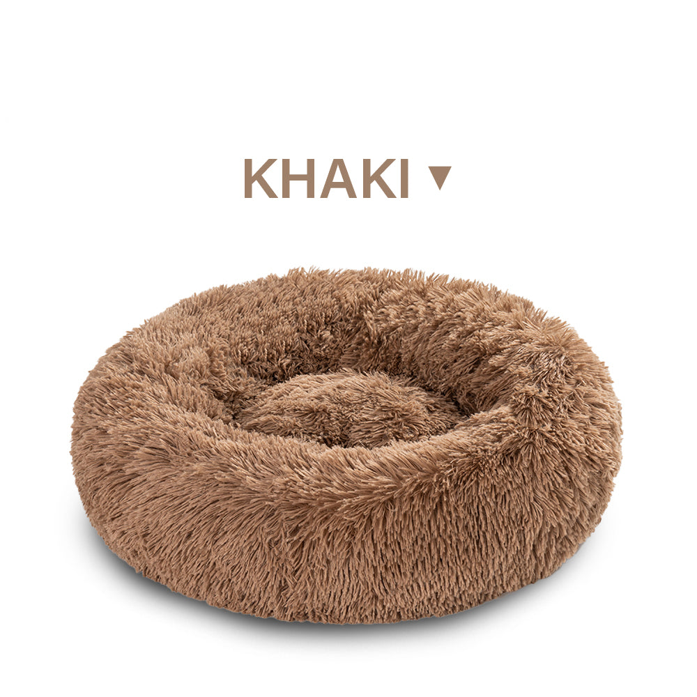 Indoor Doughnut-Shaped Washable Pet Bed For Cats And Dogs
