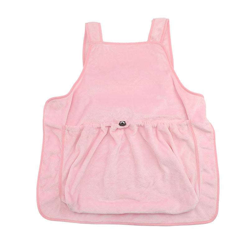 Plush Pet Carrier Apron Bag For Small Cats And Dogs