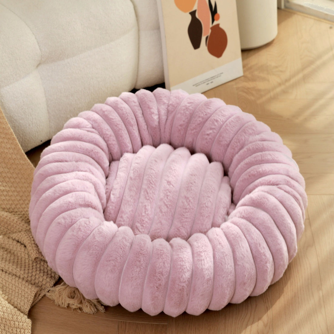 High-Weight Plush Pet Nest Warm Bed For Cats Dogs Rabbits