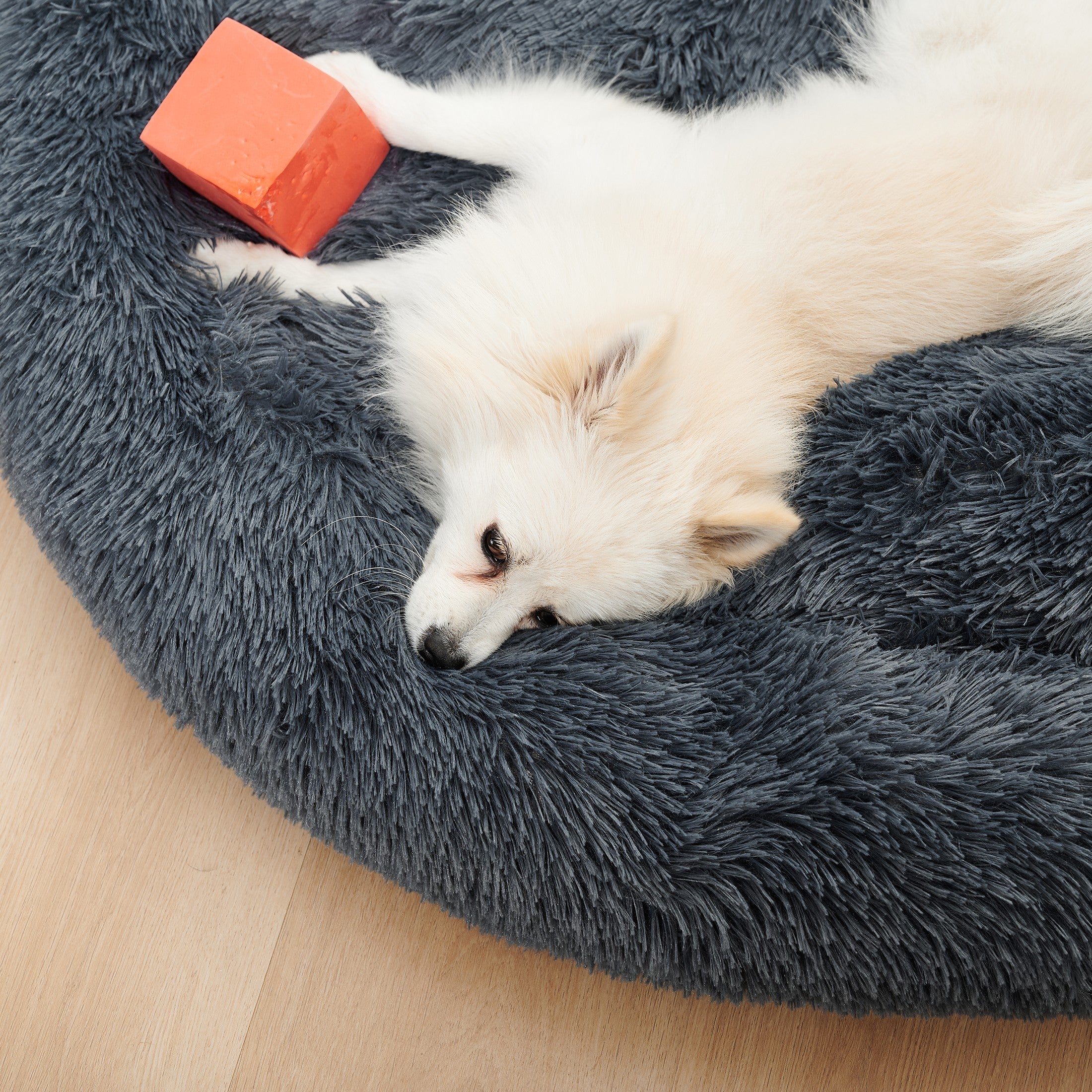 Indoor Doughnut-Shaped Washable Pet Bed For Cats And Dogs
