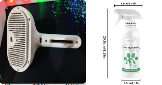 Self-Cleaning Pet Hair Remover Comb With Built-In Humidifier