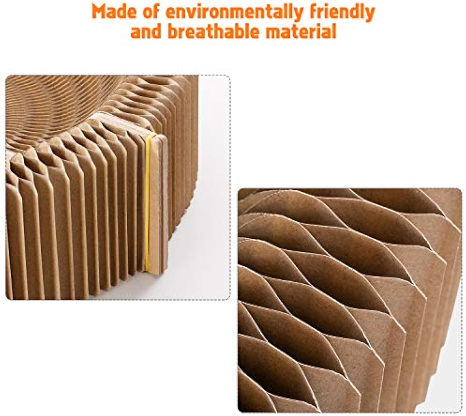 Collapsible Round Cat Scratcher Lounge Bed Cardboard Nest