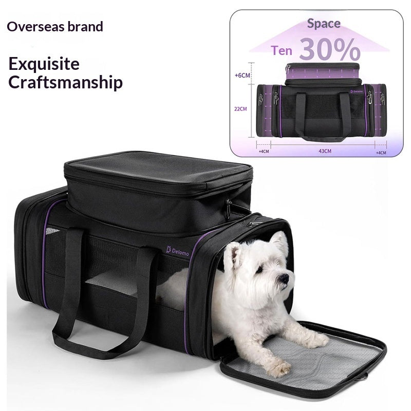 Soft Expandable Portable Pet Carrier Bag For Travel