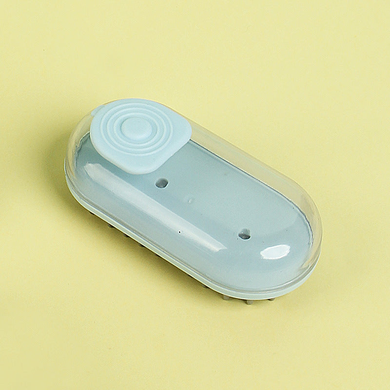 Dog Bath Massage Brush With Plum Point Hair Removal