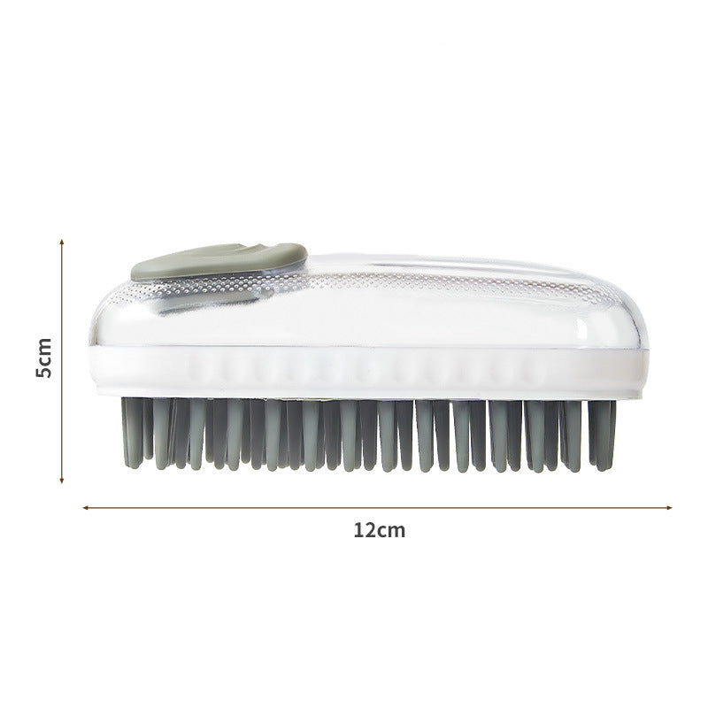 Silicone Pet Bath Massage Brush For Dogs And Cats